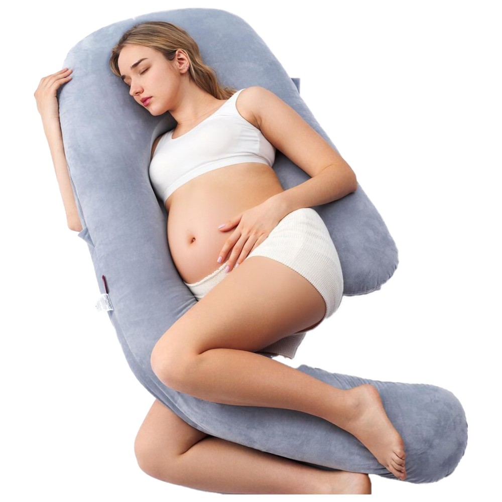 Momcozy - Dreamline U Pro Pregnancy Pillow - Grey