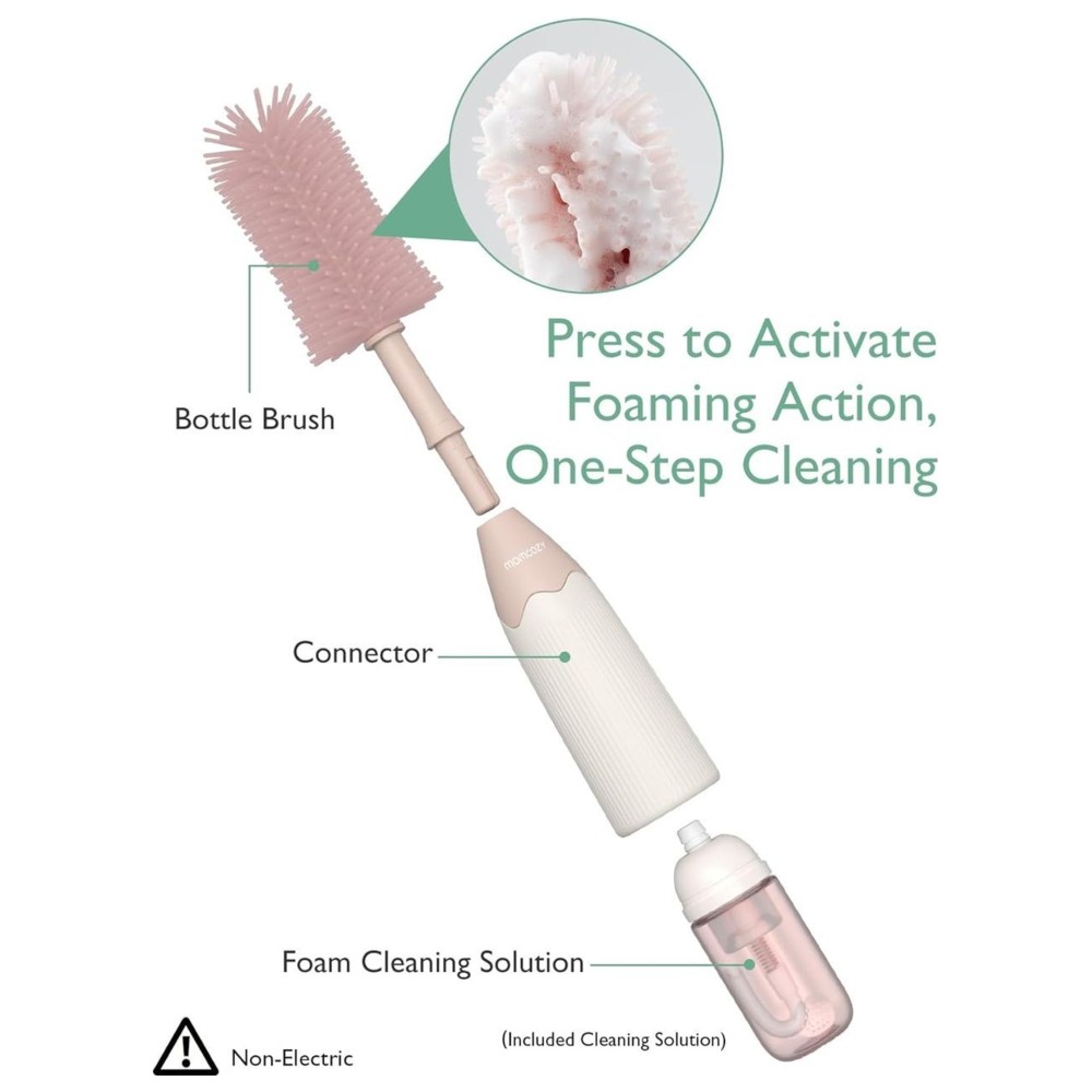 Momcozy - Bottle Brush Kit - Pink - 5 Pcs