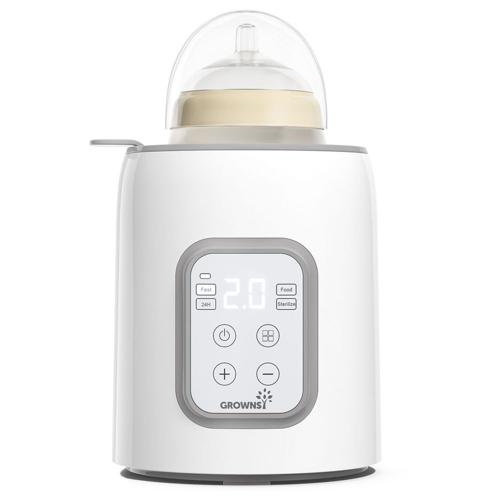 Grownsy - 8-in-1 Bottle Warmer For Breast Milk & Formula - White