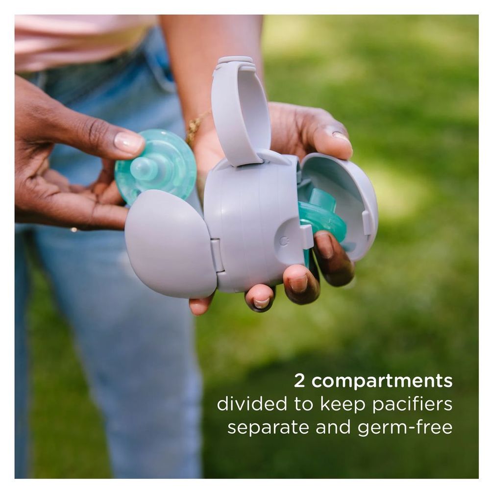 Ubbi - OTG Pacifier Holder - Taupe