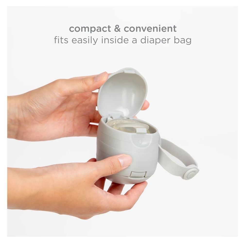 Ubbi - OTG Pacifier Holder - Taupe