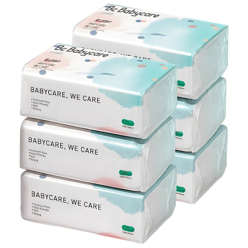 Babycare - Baby Tissue - Pack of 6 - 600 Pcs