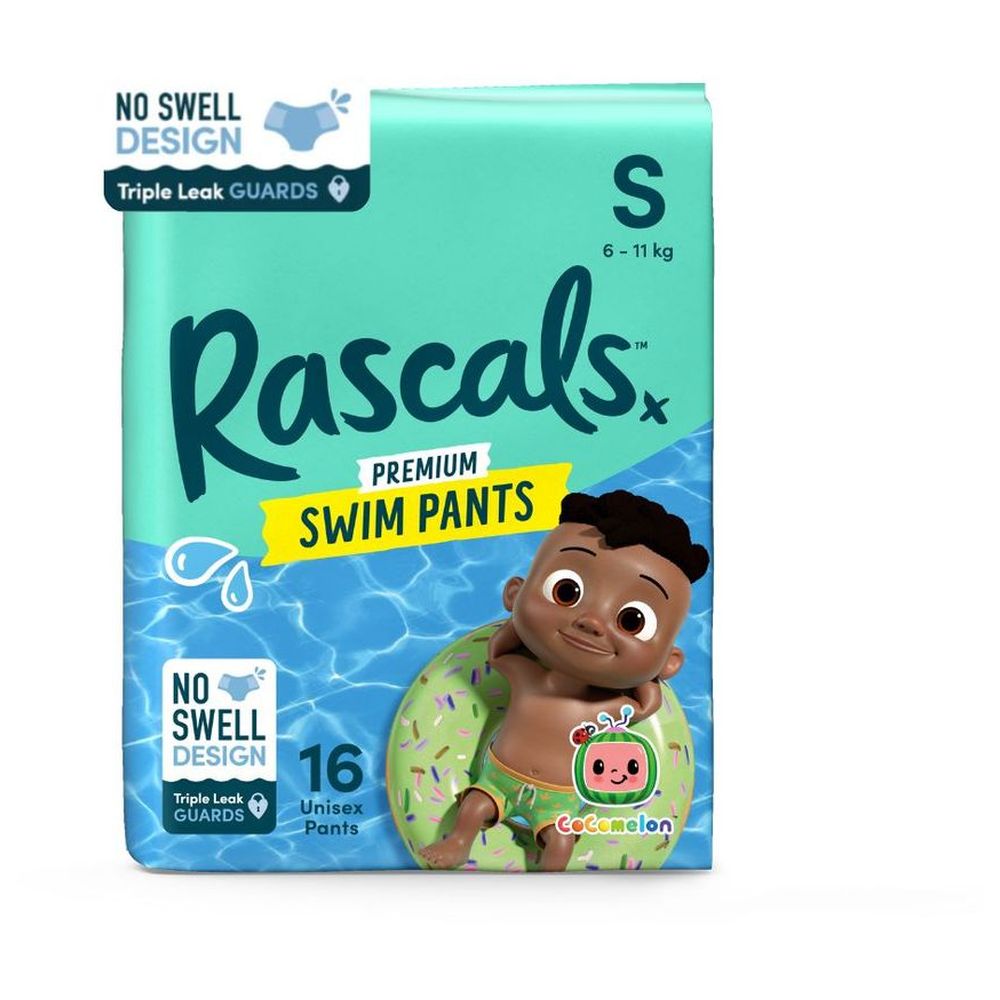 Rascals - Premium Cocomelon Swim Pants - Size S - 6-11 kg - 16 Pcs