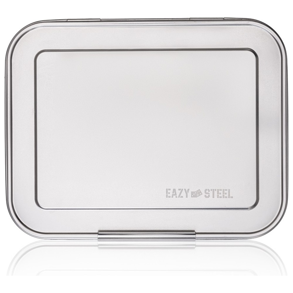 Eazy Kids - 3 Compartment Bento Steel Lunch Box - Purple