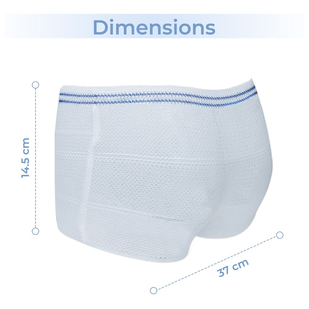 Sunveno - 2pc-Set - Postpartum Mesh Underwear - White - M