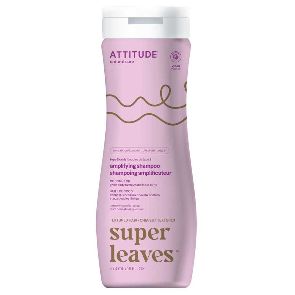 Attitude - Super Leaves Shampoo - Curl Amplifying - 473 ml