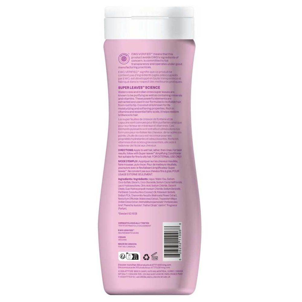 Attitude - Super Leaves Shampoo - Curl Amplifying - 473 ml