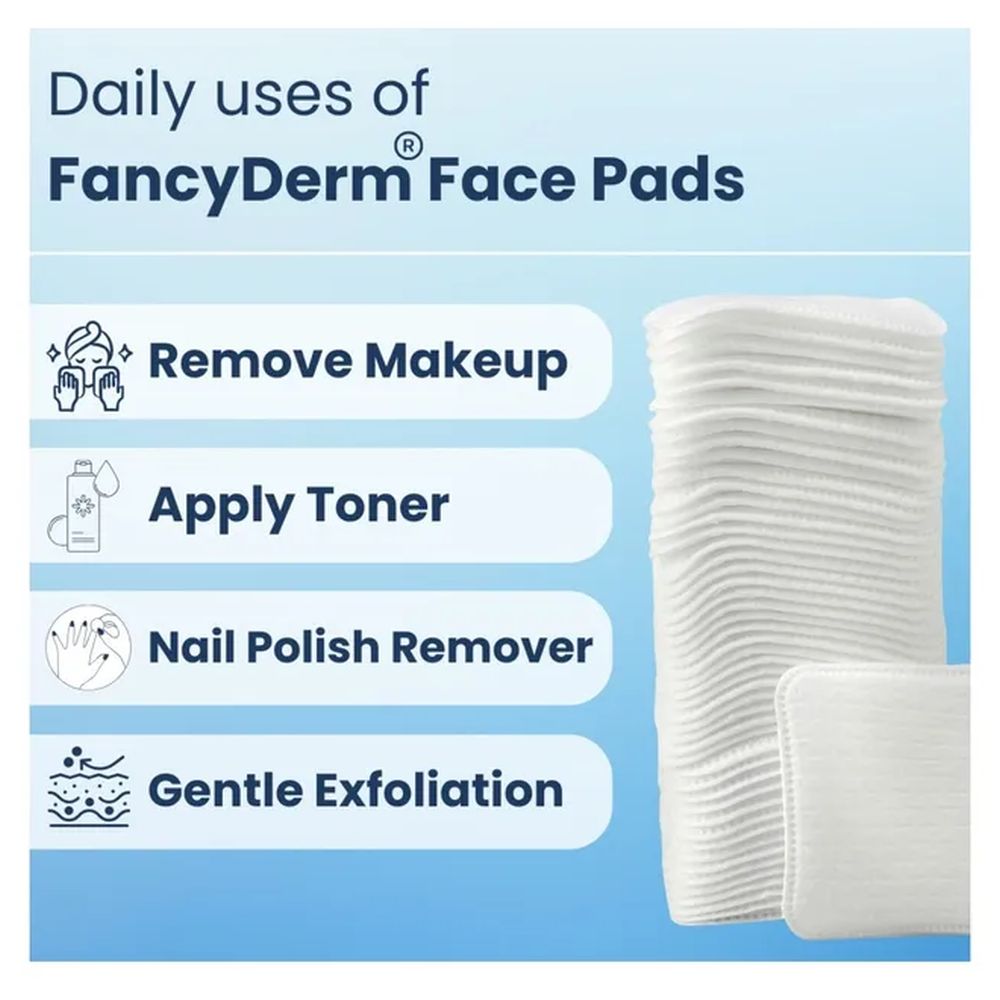 Fancyderm - Makeup Remover Cotton Pads - 80 Pcs