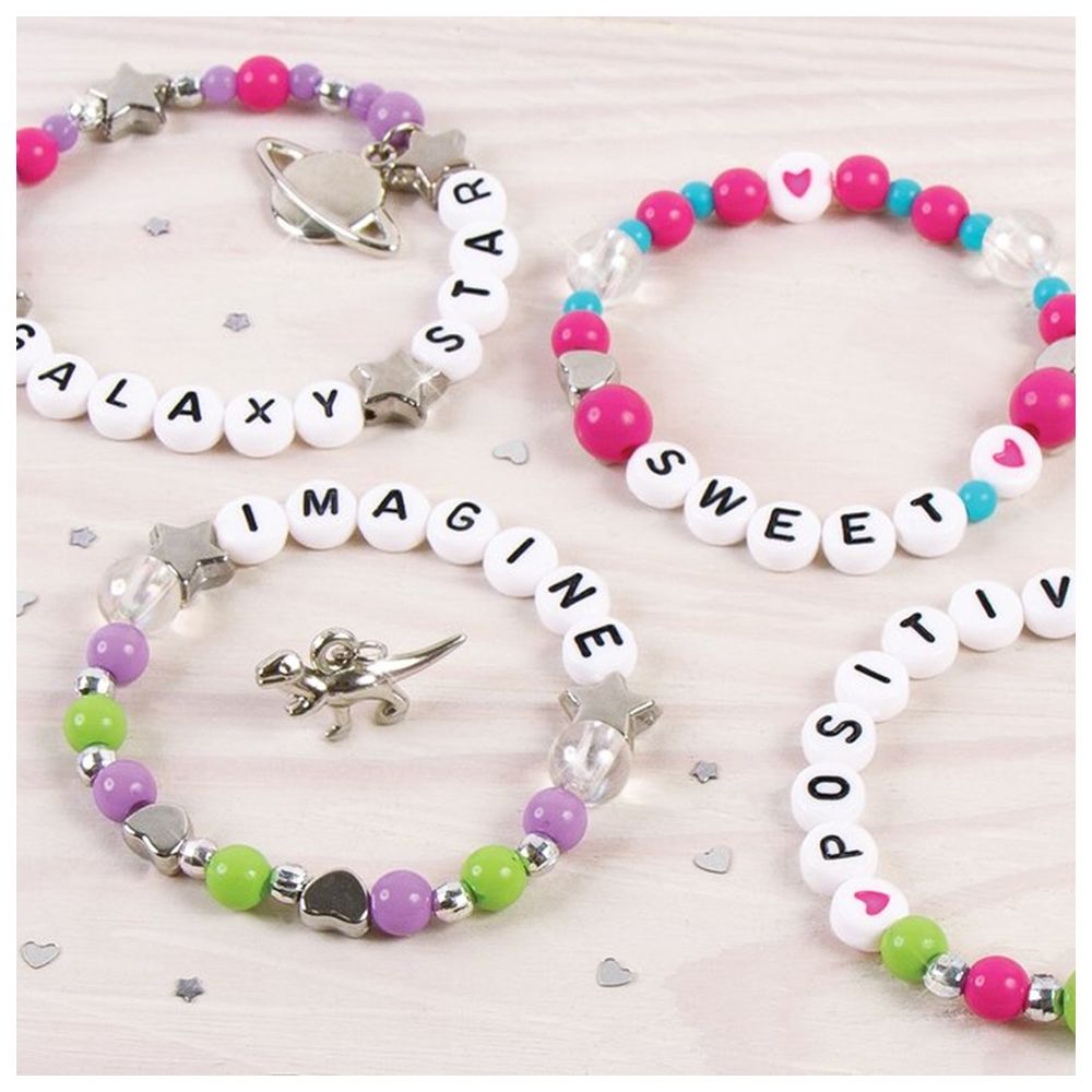 Make it Real - Block & Rock Charm Bracelets Alphabet Kit - 135 Pcs