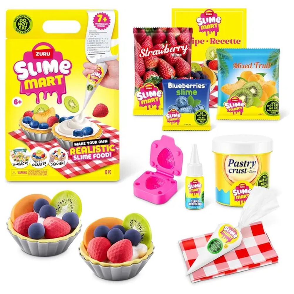 Zuru - Slime Mart Fruit Tart Kit - 10 Pcs