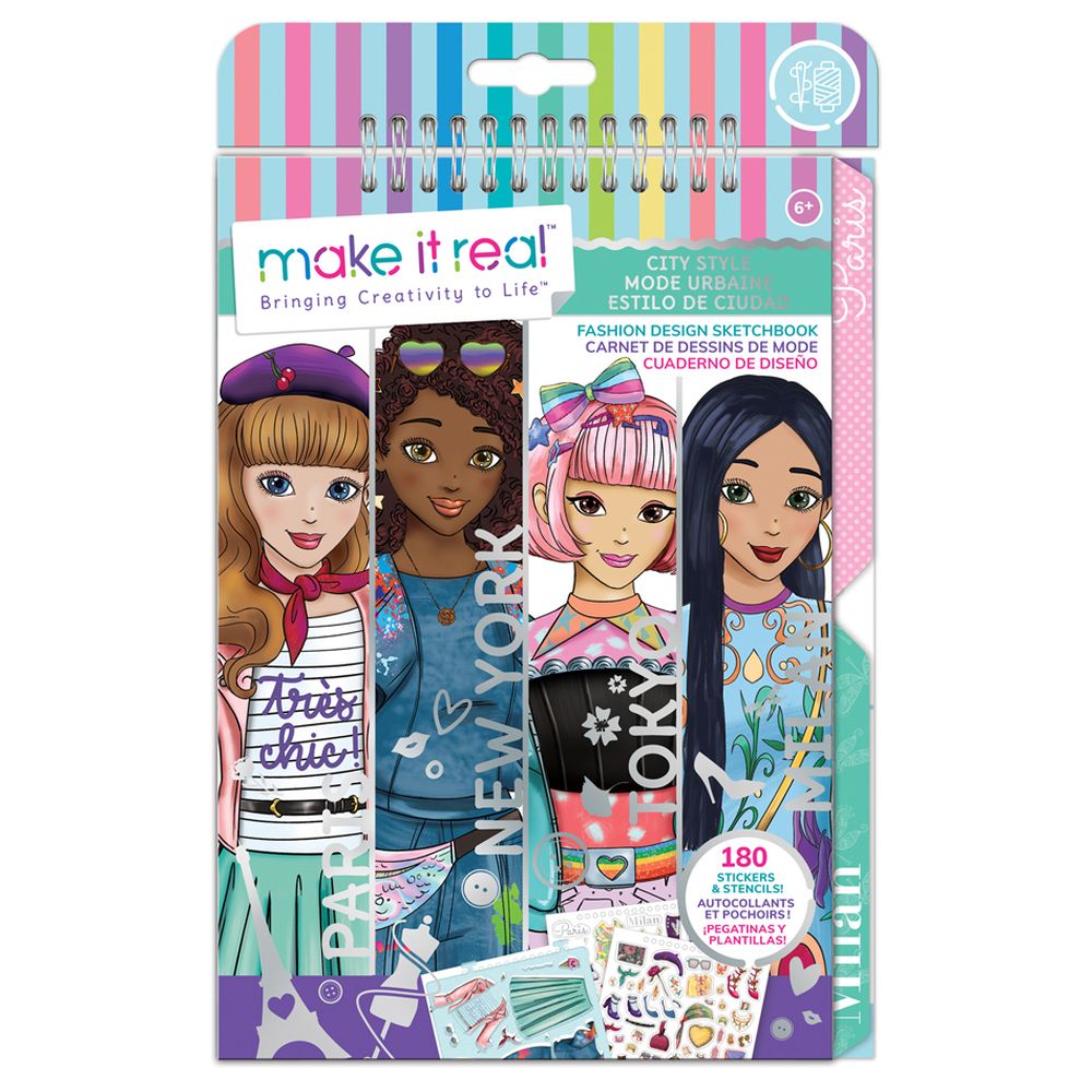 Make it Real - City Style Fashion Design Sketchbook Kit