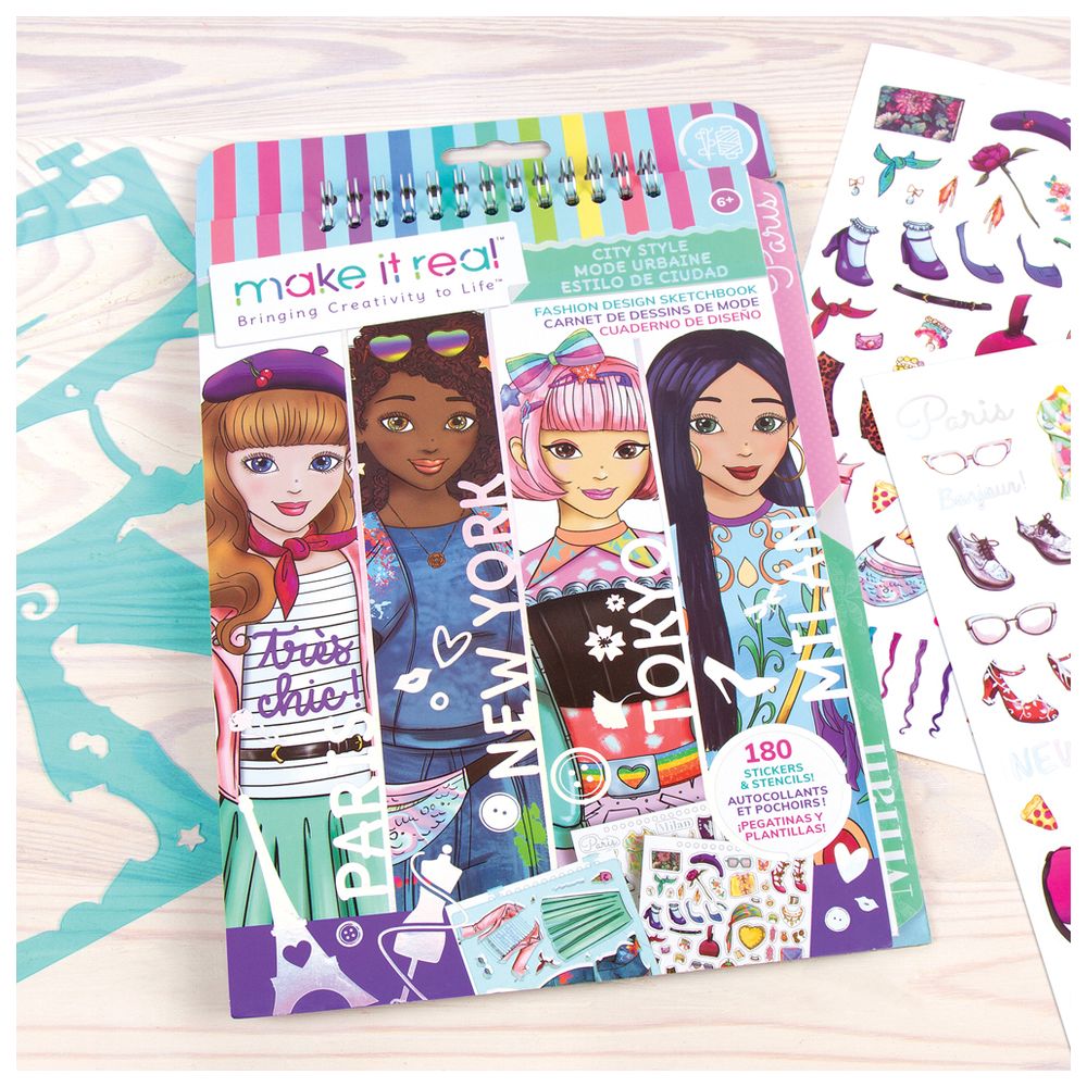 Make it Real - City Style Fashion Design Sketchbook Kit