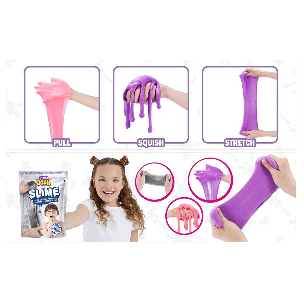 Zuru - Oosh Slime - Silver Sparkle! - 500 gm