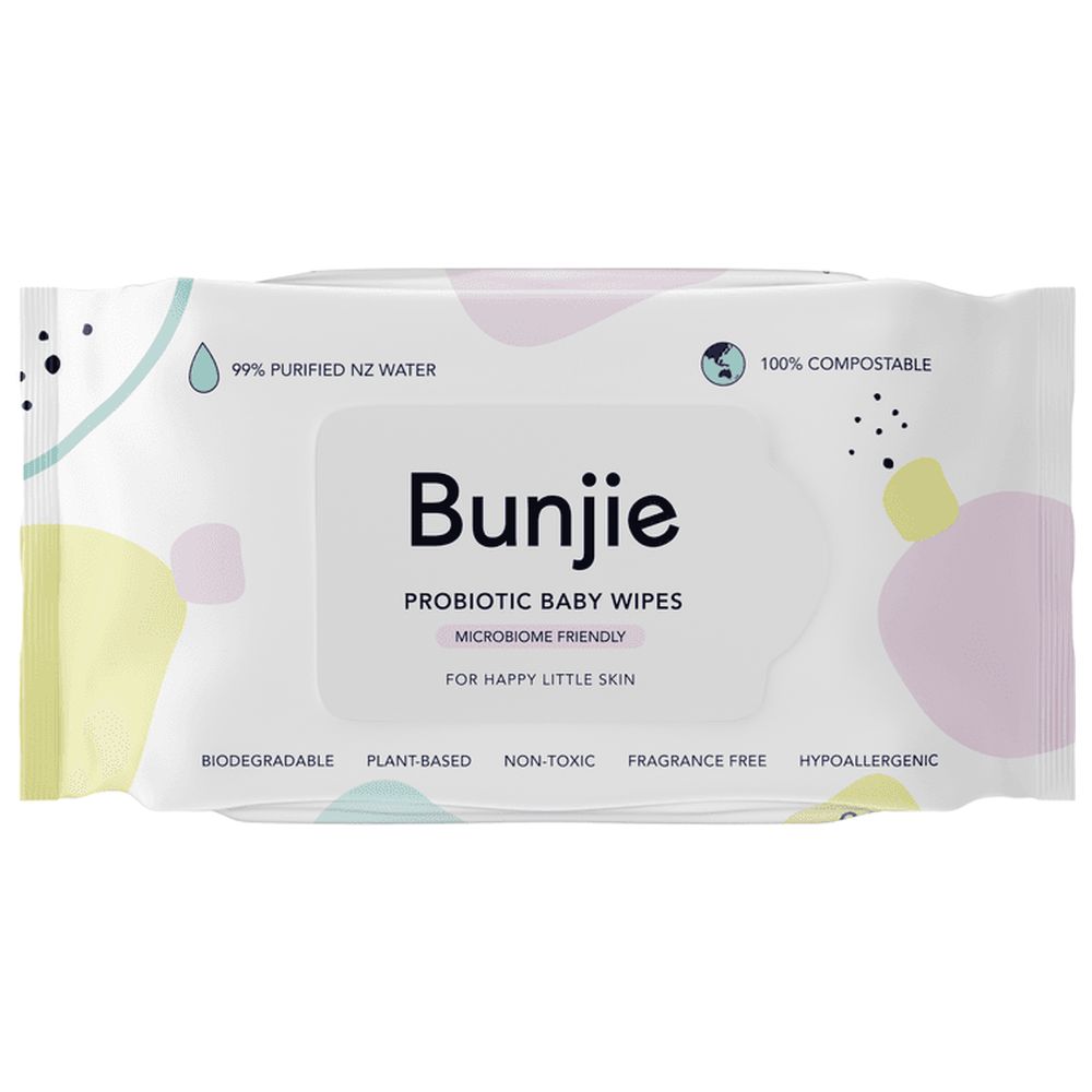 Bunjie - Probiotic Baby Wipes - 80 Pcs