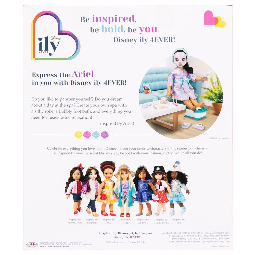 Disney - Ily Ariel Inspired Deluxe Accessory Pack - 19 Pc Set