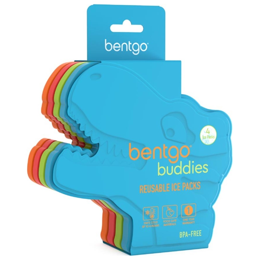 Bentgo - Buddies Reusable Ice Packs - Dinosaur - 4 Pcs