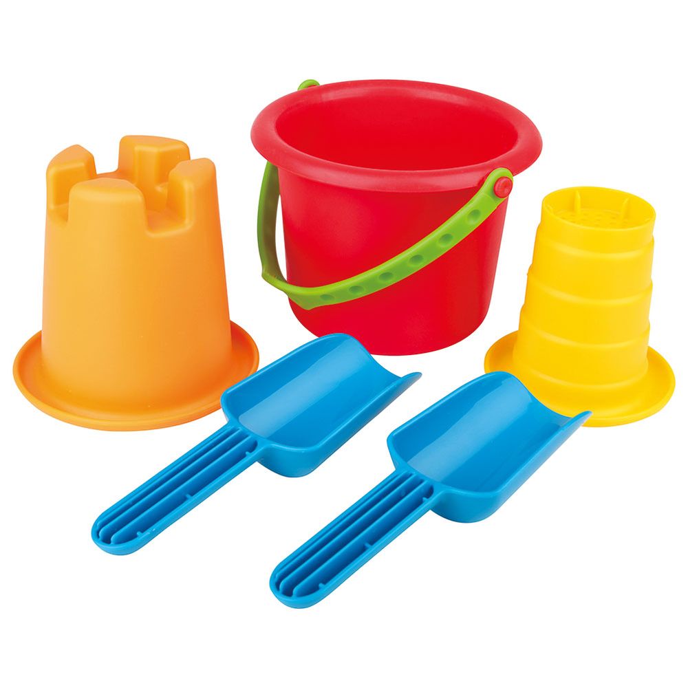 Hape - 5-in-1 Sand & Beach Toy Set, 5pc