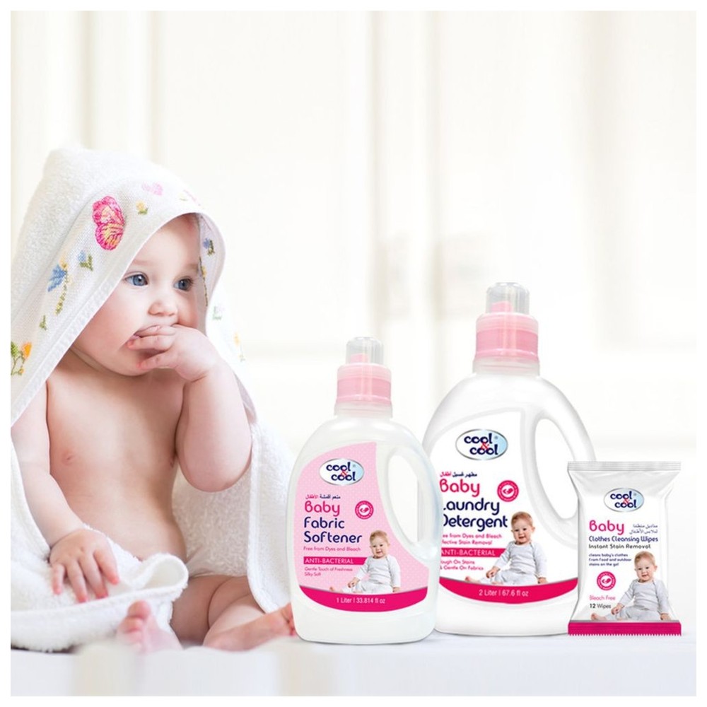 Cool & Cool - Baby Anti-Bacterial Laundry Detergent - Pack of 4 - 1 L