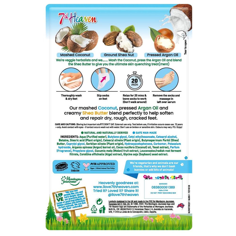 7th Heaven - Coconut Foot Mask