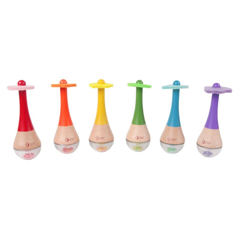 Classic World - Rainbow Maracas 1pc - Assorted