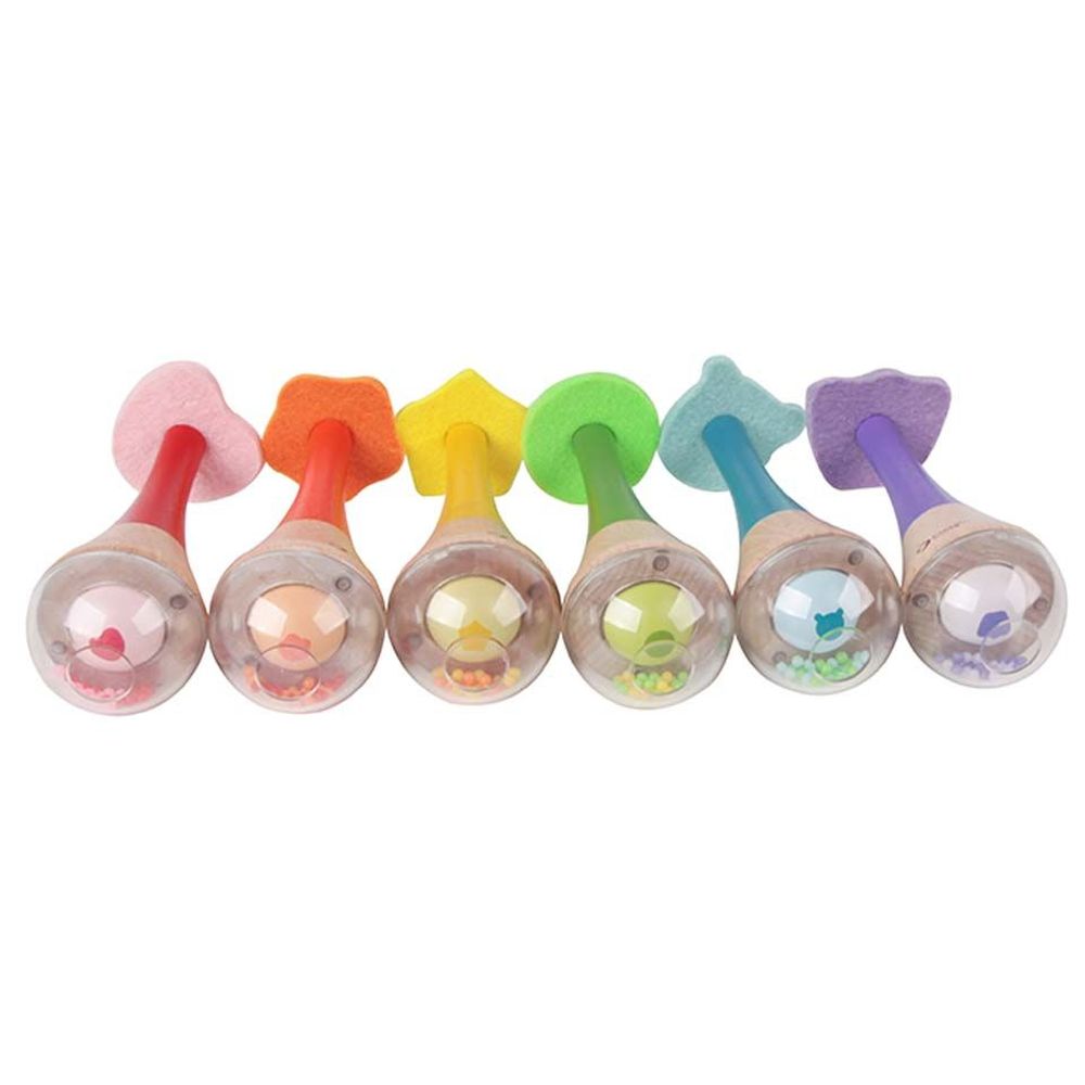Classic World - Rainbow Maracas 1pc - Assorted