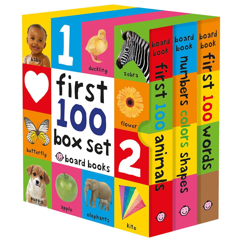 Priddy Books - First 100 Board Book Box Set - Pack of 3
