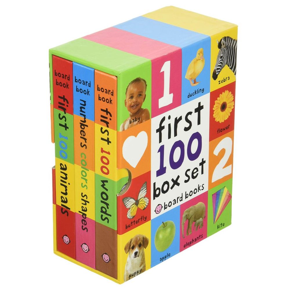 Priddy Books - First 100 Board Book Box Set - Pack of 3