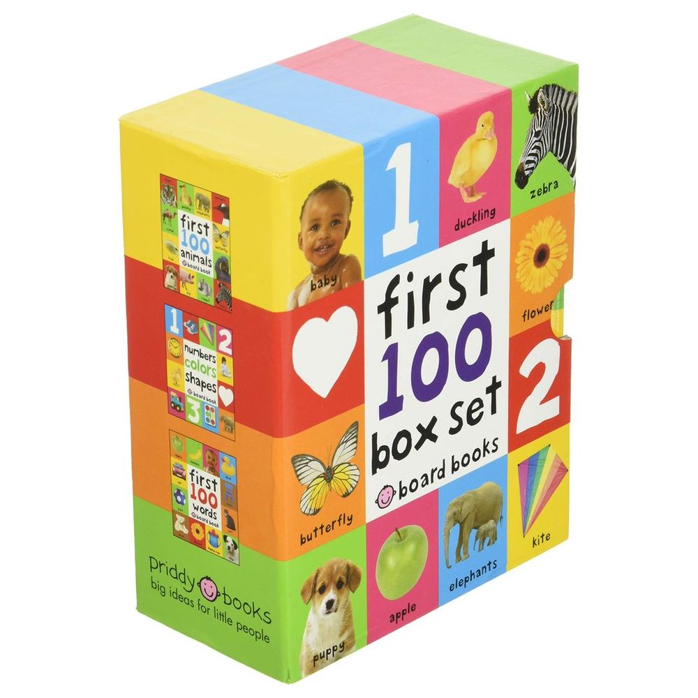 Priddy Books - First 100 Board Book Box Set - Pack of 3