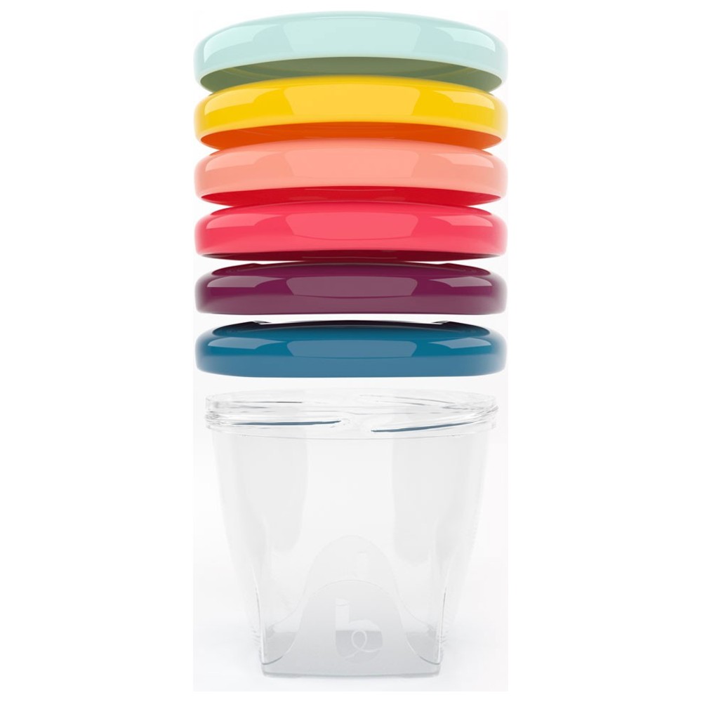 Babymoov - Glass Babybols Formula Container Set - Multicolor - 6 Pcs - 250 ml