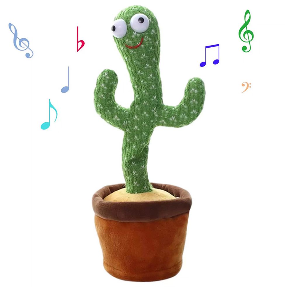 Essen - 32cm Dancing Singing Talking Cactus Plush Toy