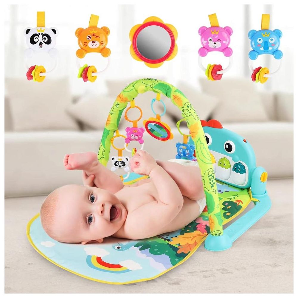 Huanger - Baby Piano Playmat With Music - Blue