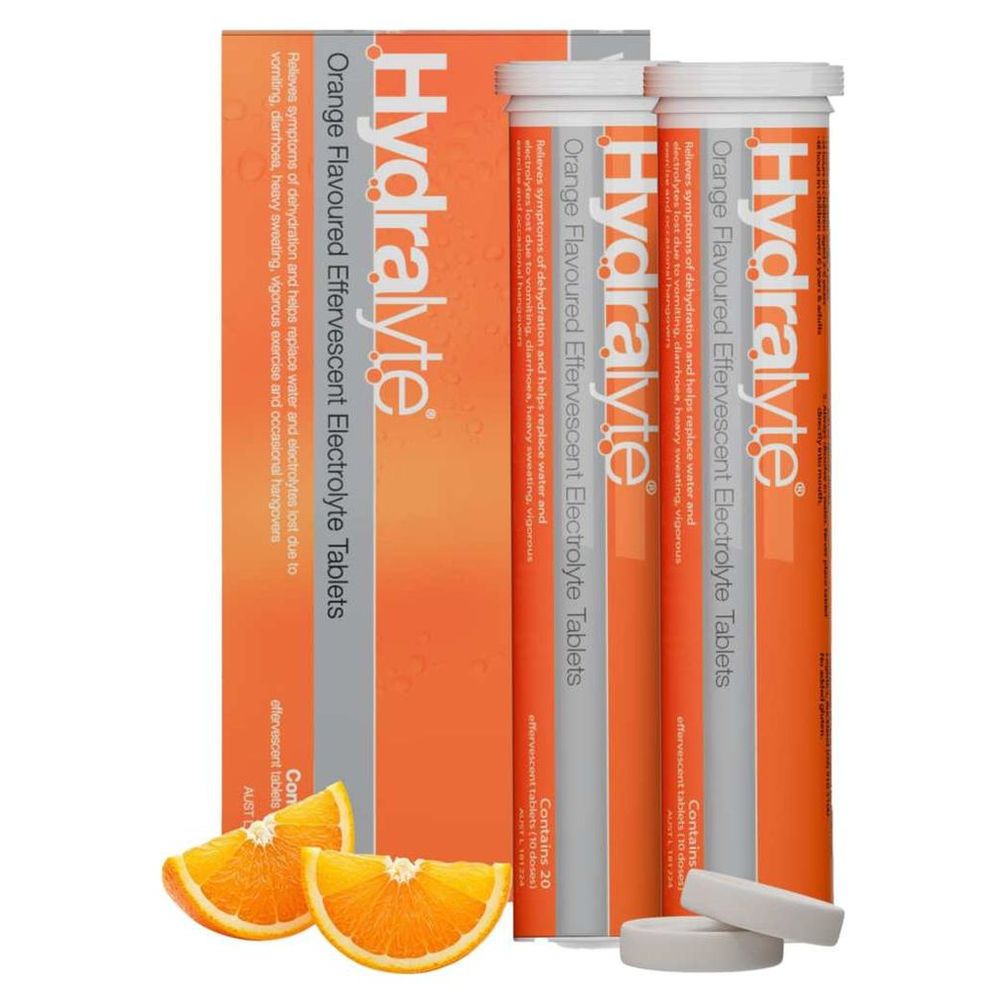 Hydralyte - Effervescent Tablets - Orange - 40 Pcs