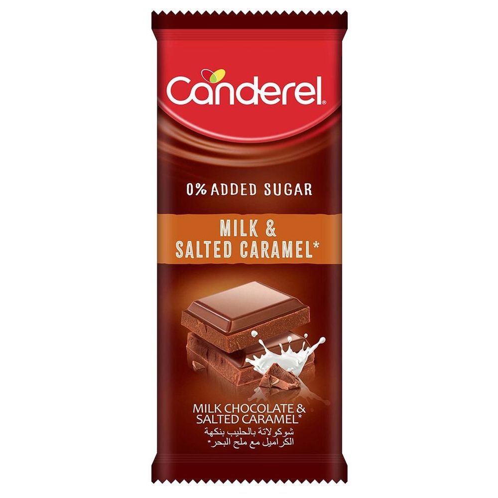 Canderel - Chocolate Bar - Milk & Salted Carmel - 100 gm