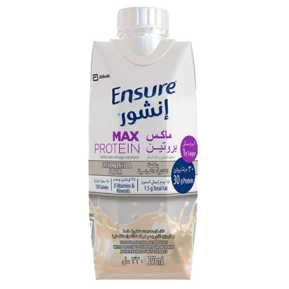 Ensure - Max Protein French Vanilla Flavour Protein Shake - 330 ml