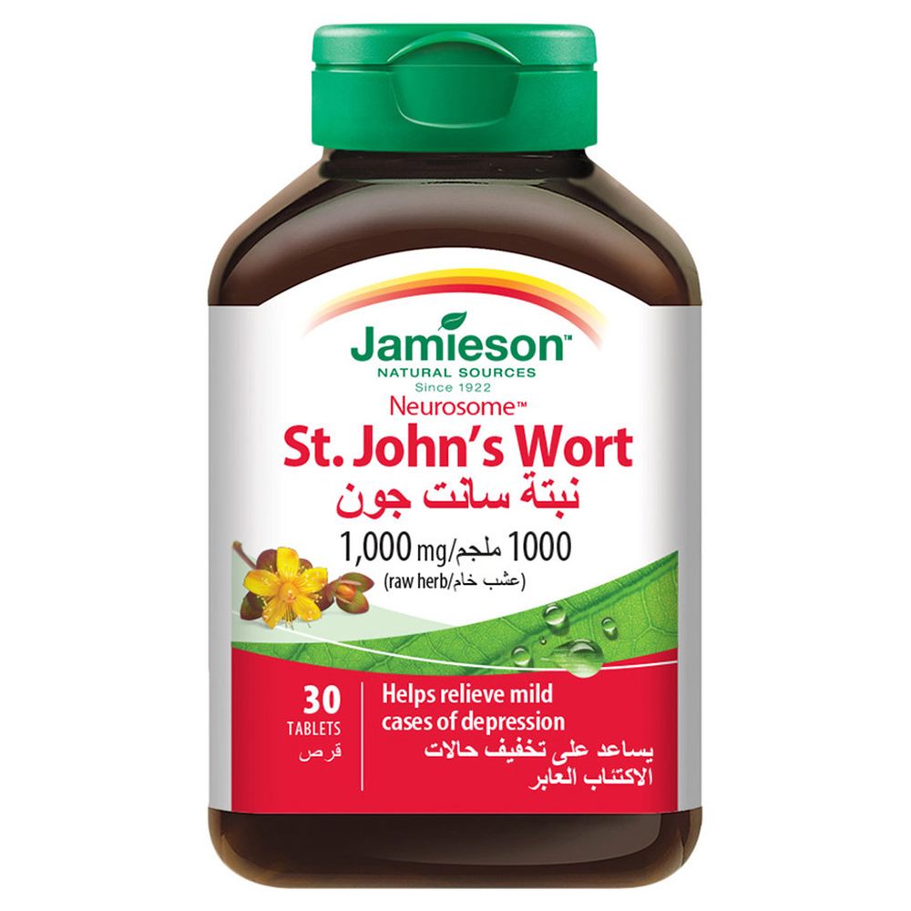 Jamieson - St. Johns Wort 1000 mg Tablets - 30 Pcs