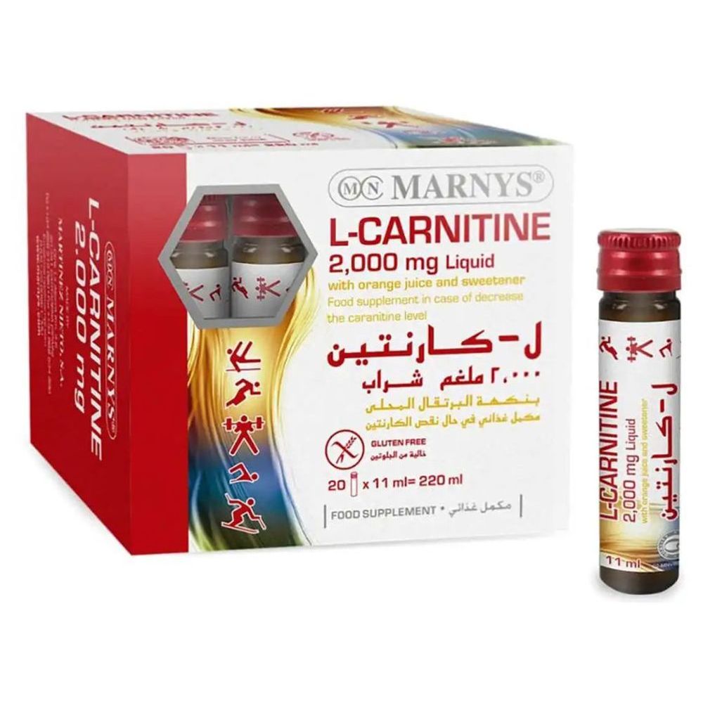 Marny's - L -Carnitin Liquid Food Supplement - 11 ml - 20 Pcs