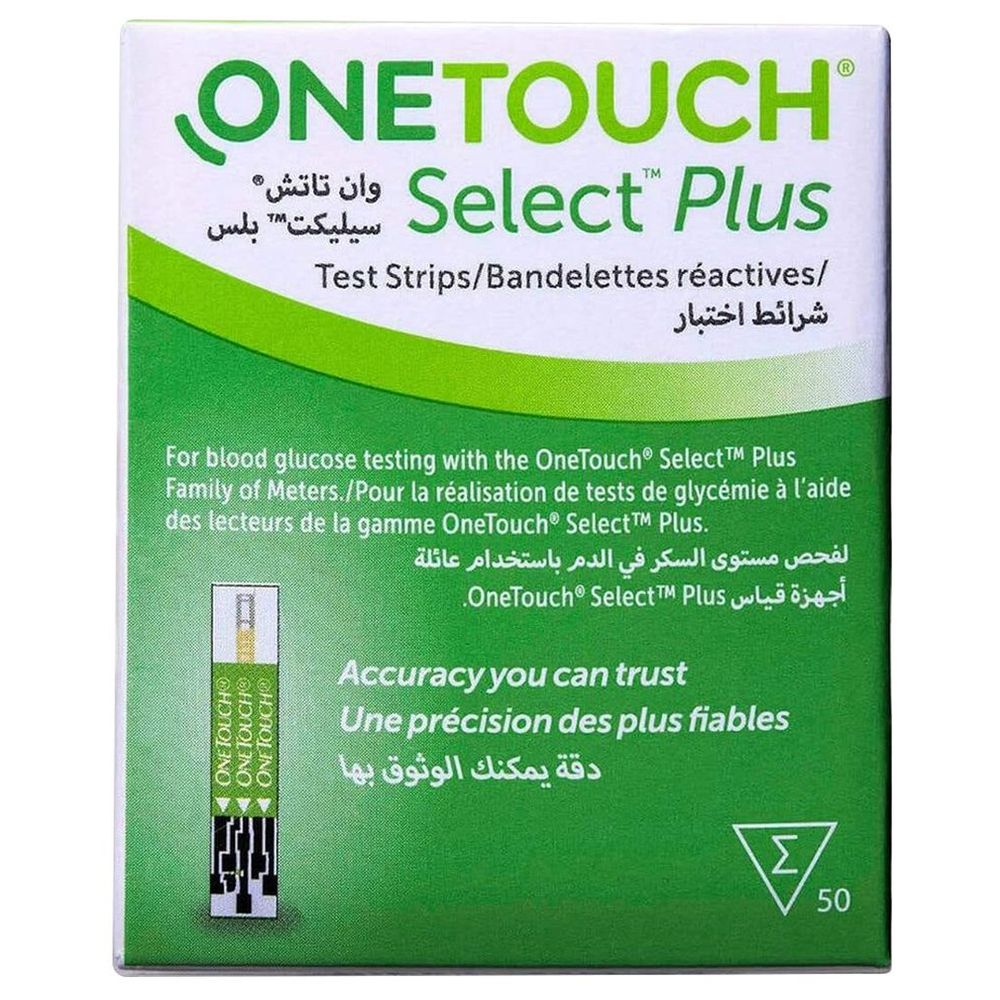Onetouch - Select Plus Test Strips - 50 Pcs