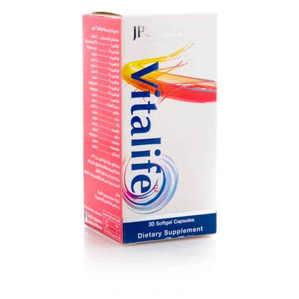 Vitalife - Dietary Supplement Softgel Capsules - 30 Pcs