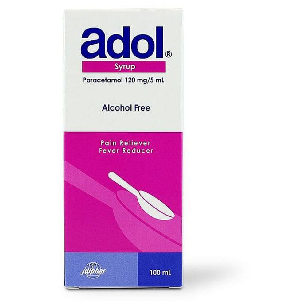 Adol Paracetamol 120 mg Syrup - 100 ml