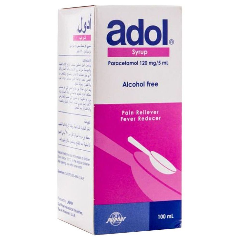 Adol Paracetamol 120 mg Syrup - 100 ml