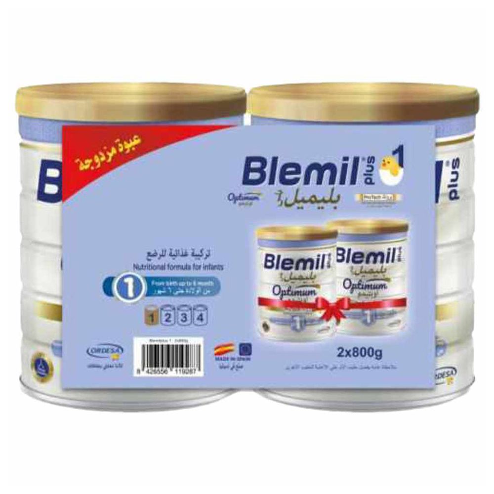 Blemil - Plus Omptimum ProTech 1 Infant Mlik Formula - Pack of 2 - 800 gm
