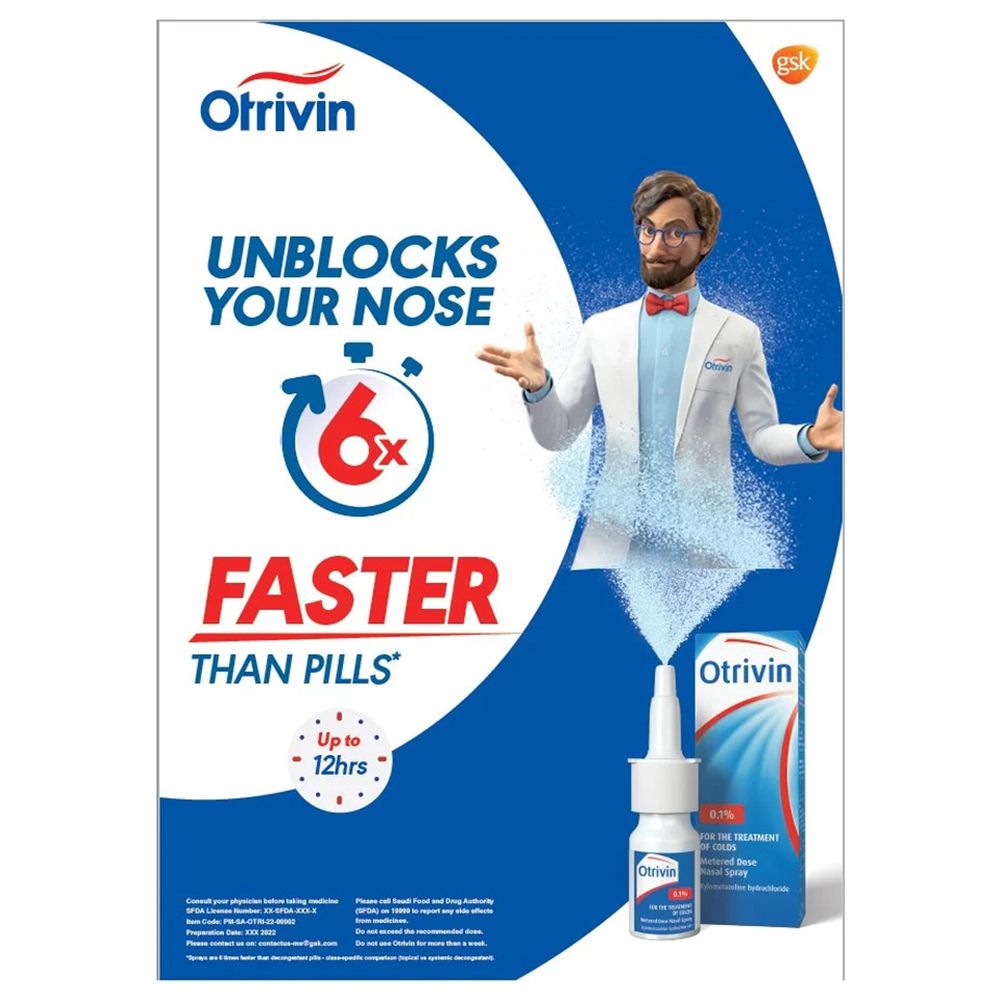 Otrivin - Adult Nasal Spray - 10 ml