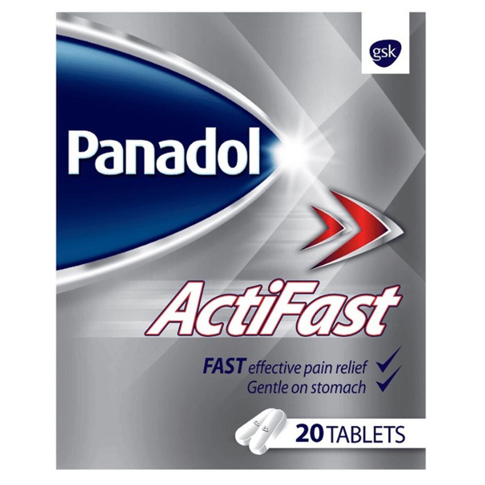 Panadol - Actifast 500 mg Pain Relief Tablets - 20 Pcs