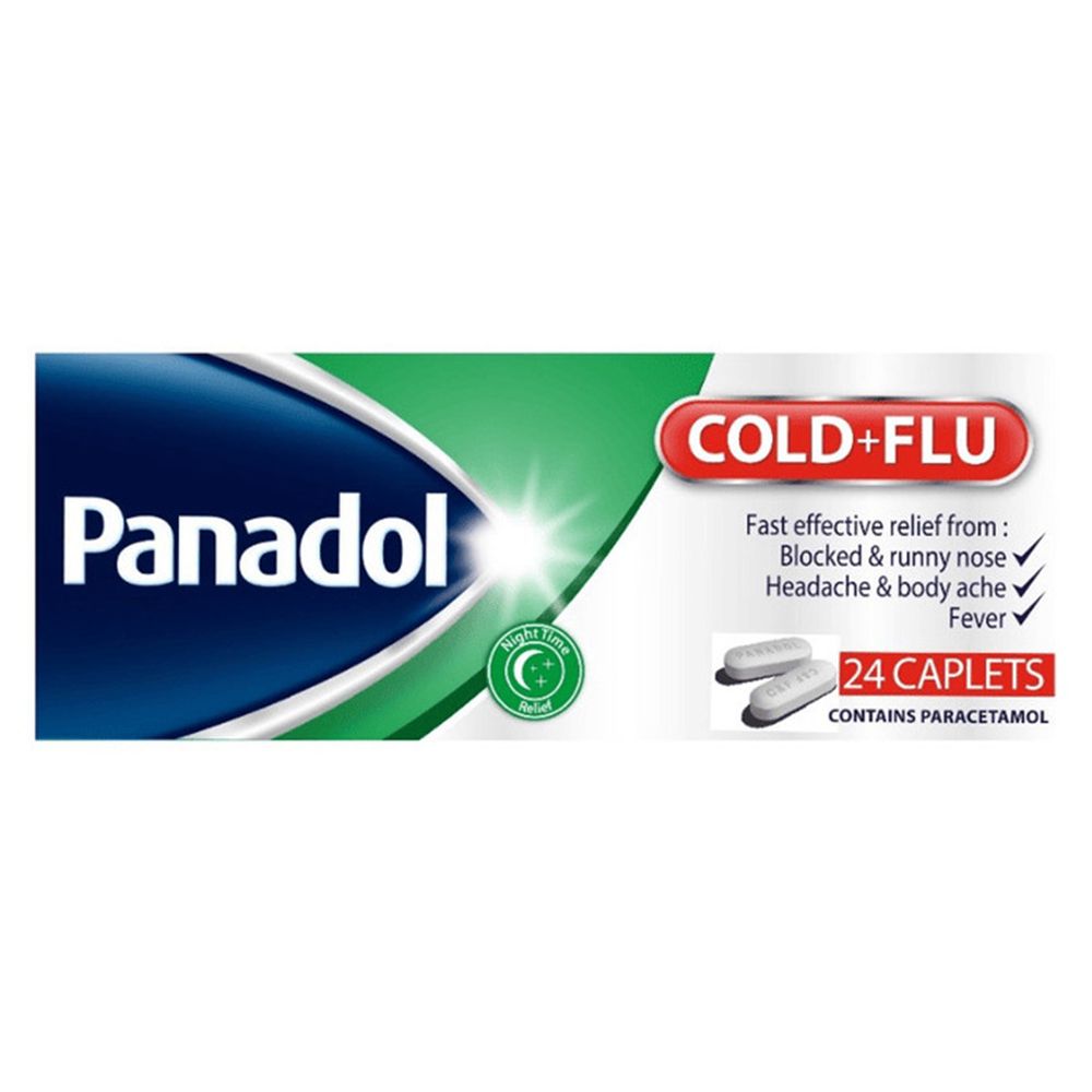 Panadol - Cold And Flu Relief Caplets - 24 Pcs