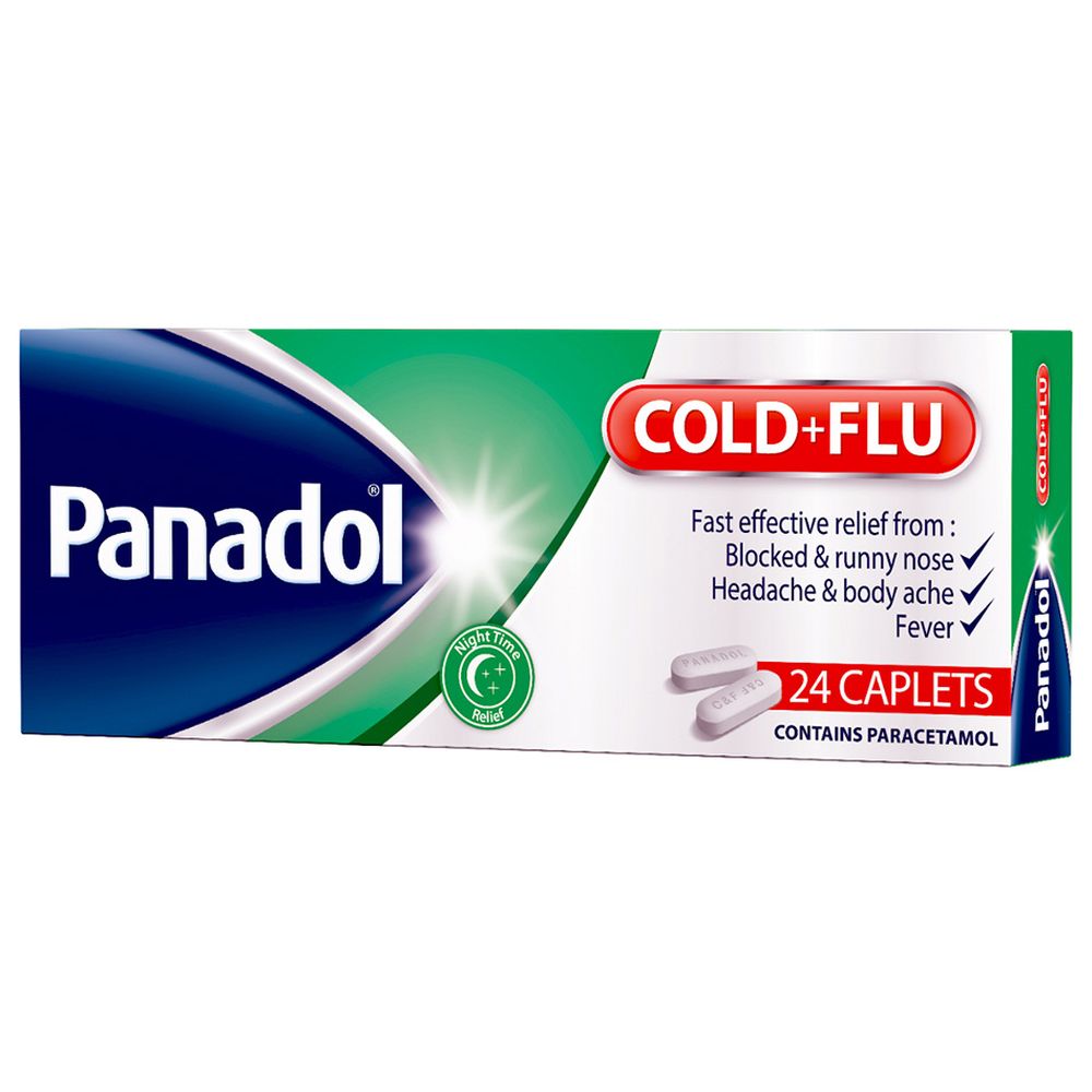 Panadol - Cold And Flu Relief Caplets - 24 Pcs
