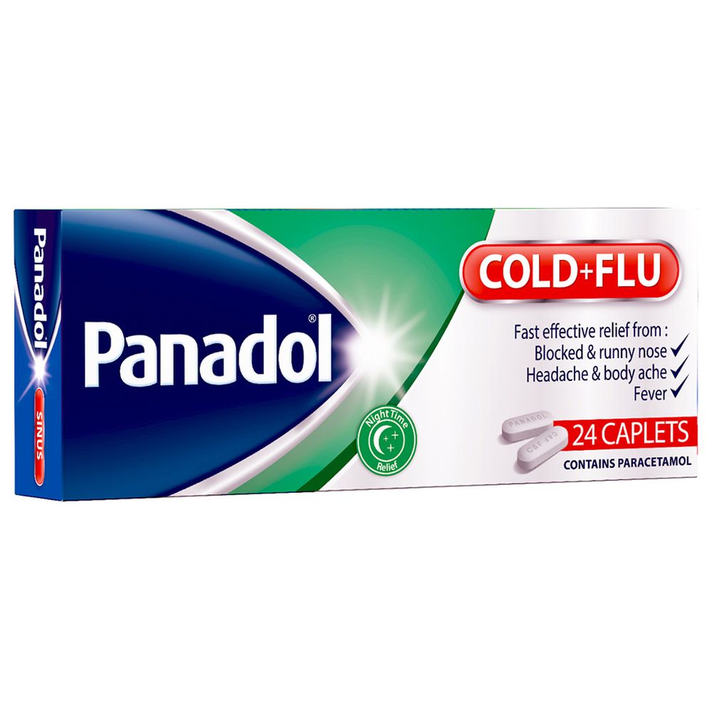 Panadol - Cold And Flu Relief Caplets - 24 Pcs
