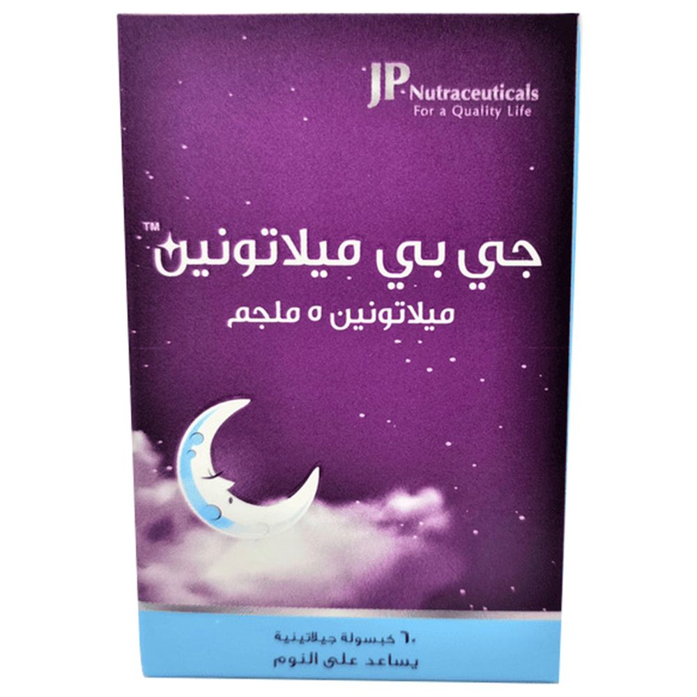 JP Nutraceuticals - Melatonin 5 mg Capsules - 60 Pcs