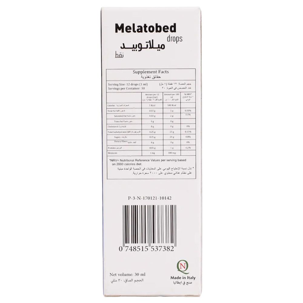 Melatobed - Melatonin Oral Drops - Orange - 30 ml