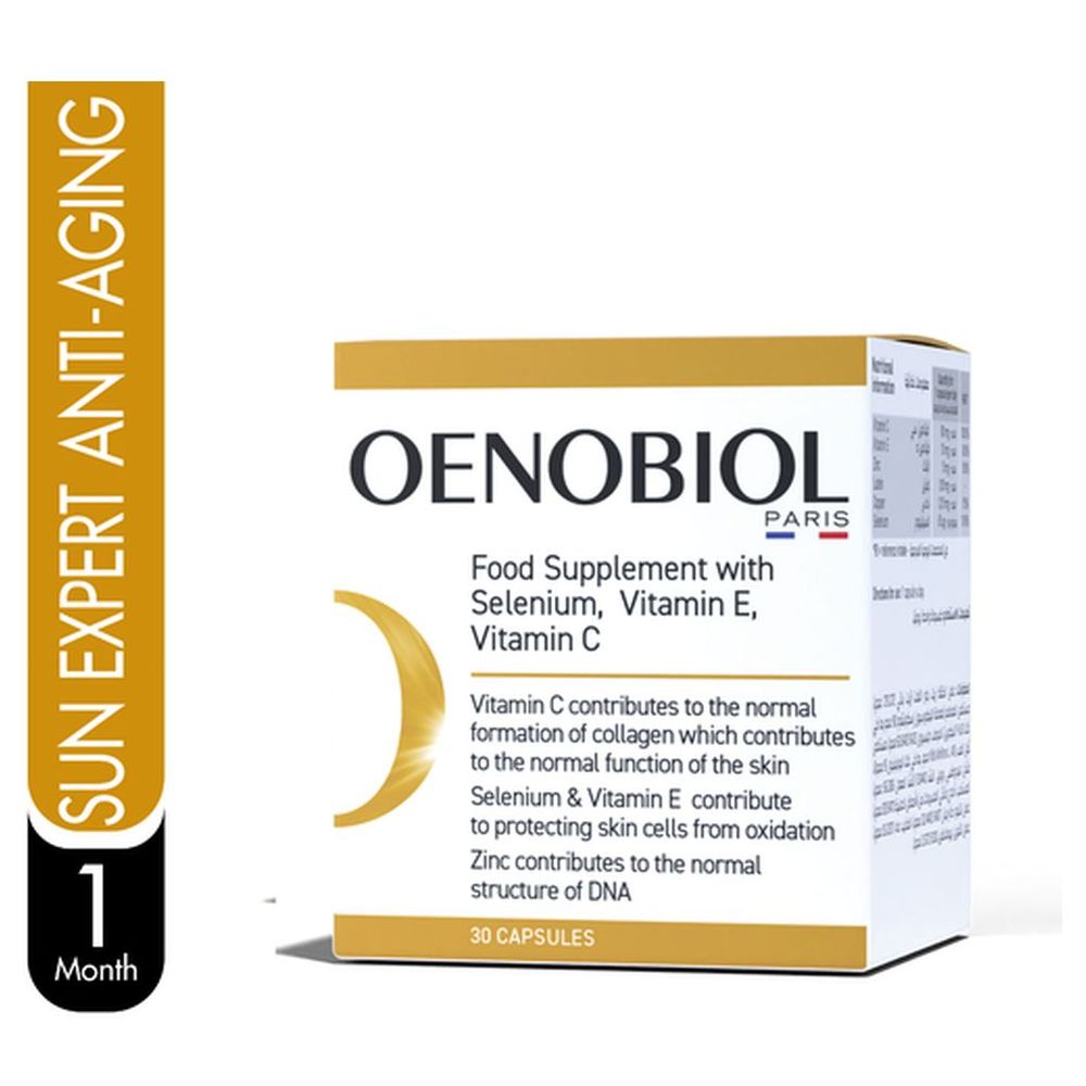 Oenobiol Selenium Vit C Sun Anti-Aging Supplement Capsules - 30 Pcs