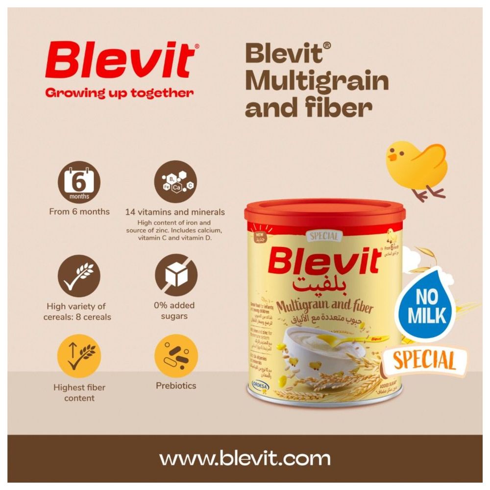 Ordesa - Blevit Multigrain And Fiber Cereal - 250 gm